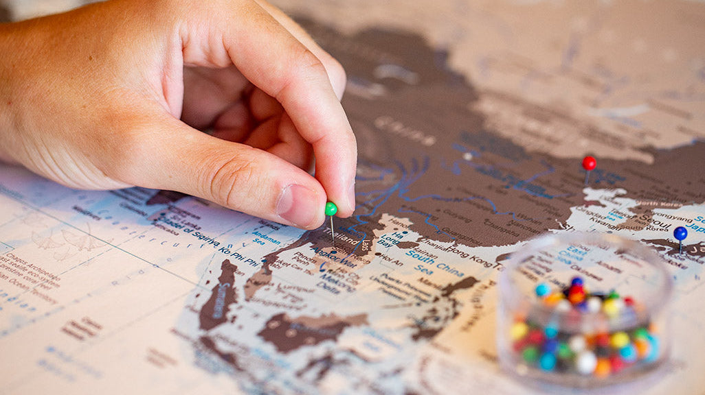 Scratch Off Maps vs. Push Pin Maps