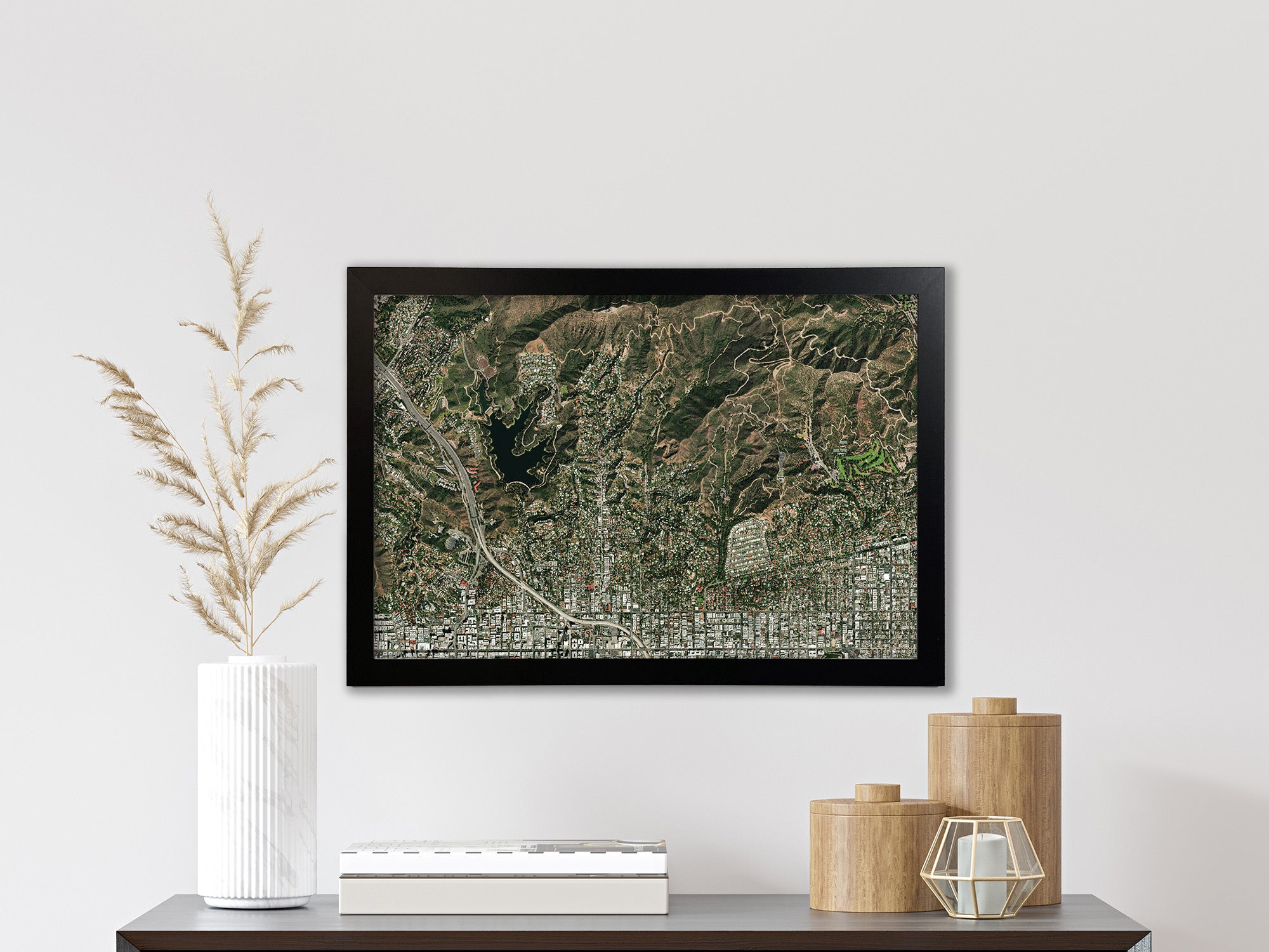 hollywood hills satellite photo