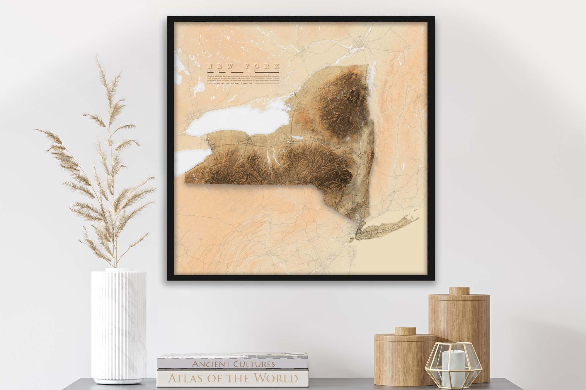 new york topography map