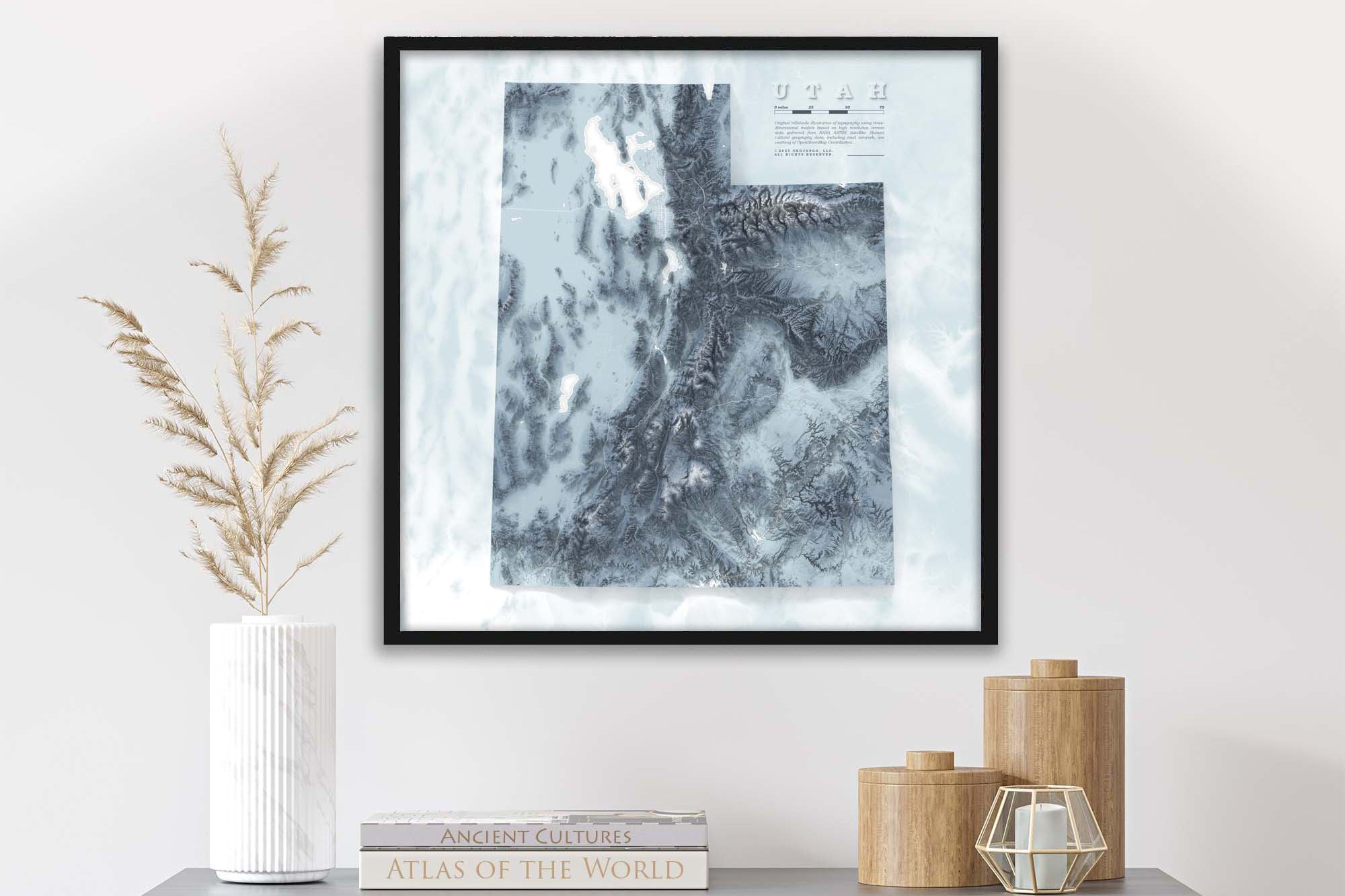 wasatch range map elevation
