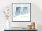 Connecticut elevation map fine art print