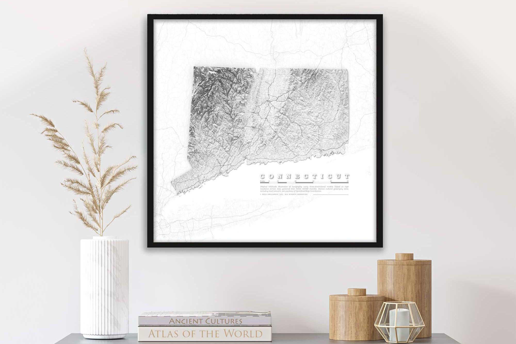 Elevation Map Connecticut Muir way