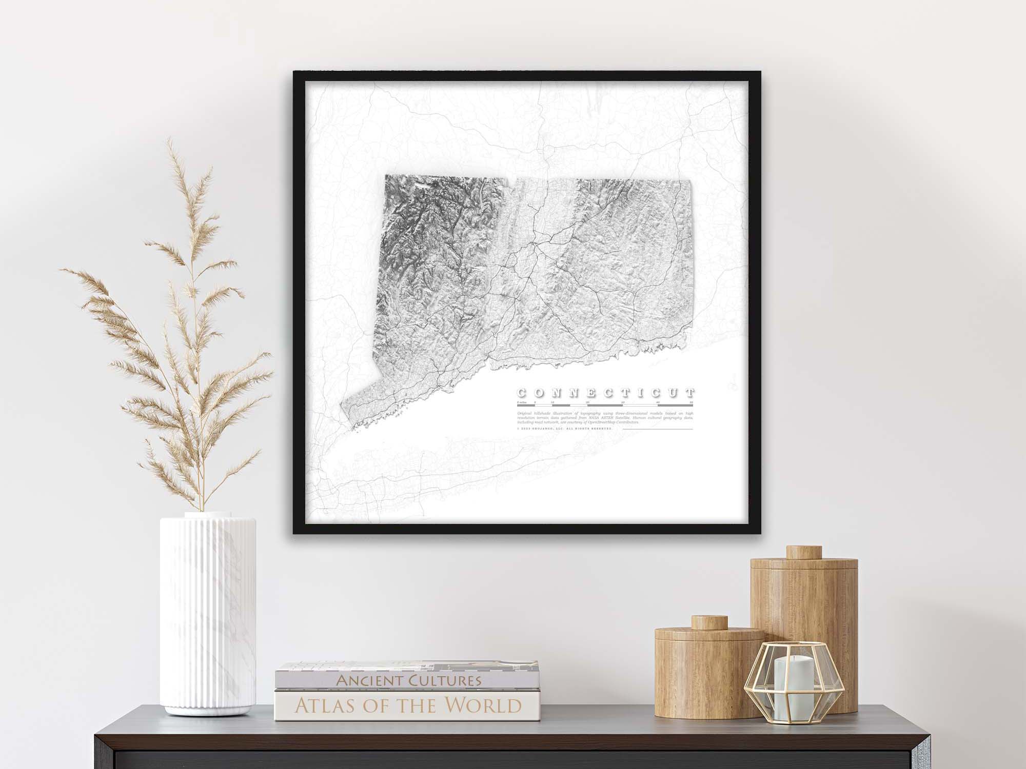 Elevation Map Connecticut Muir way