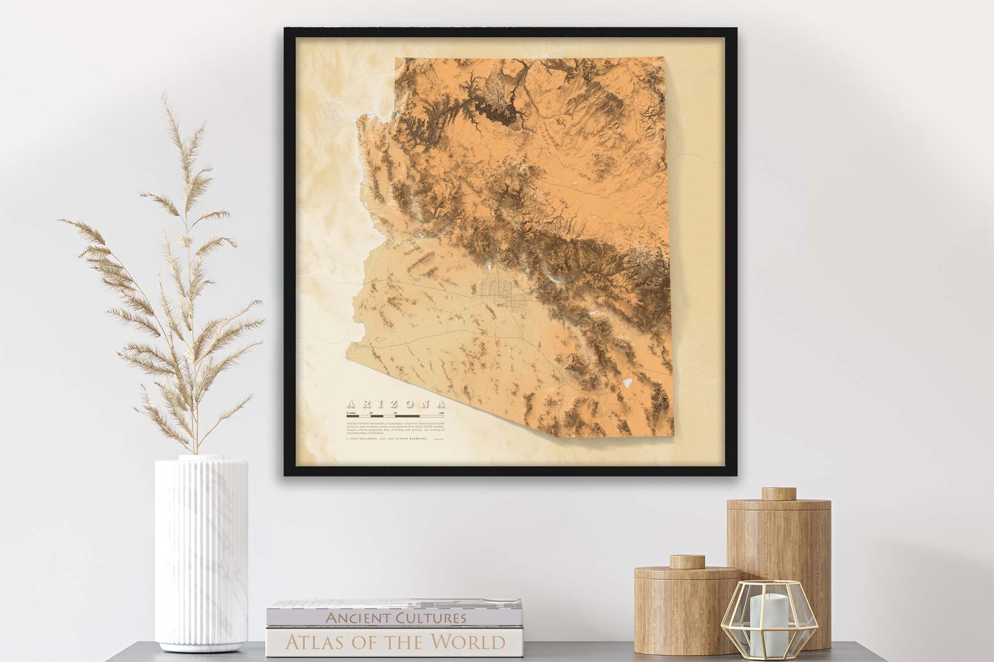 arizona topographic map