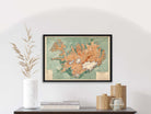 Physical Map of Iceland