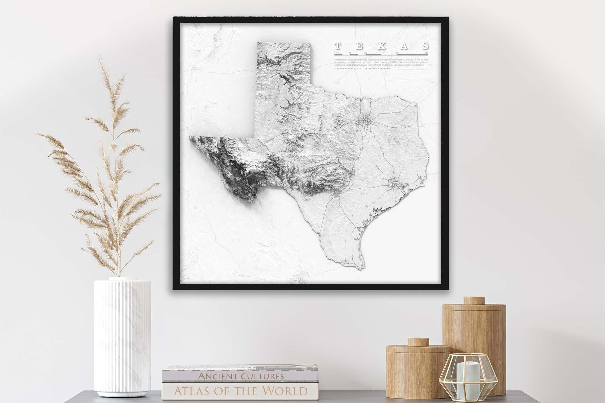 Texas hill country wall art