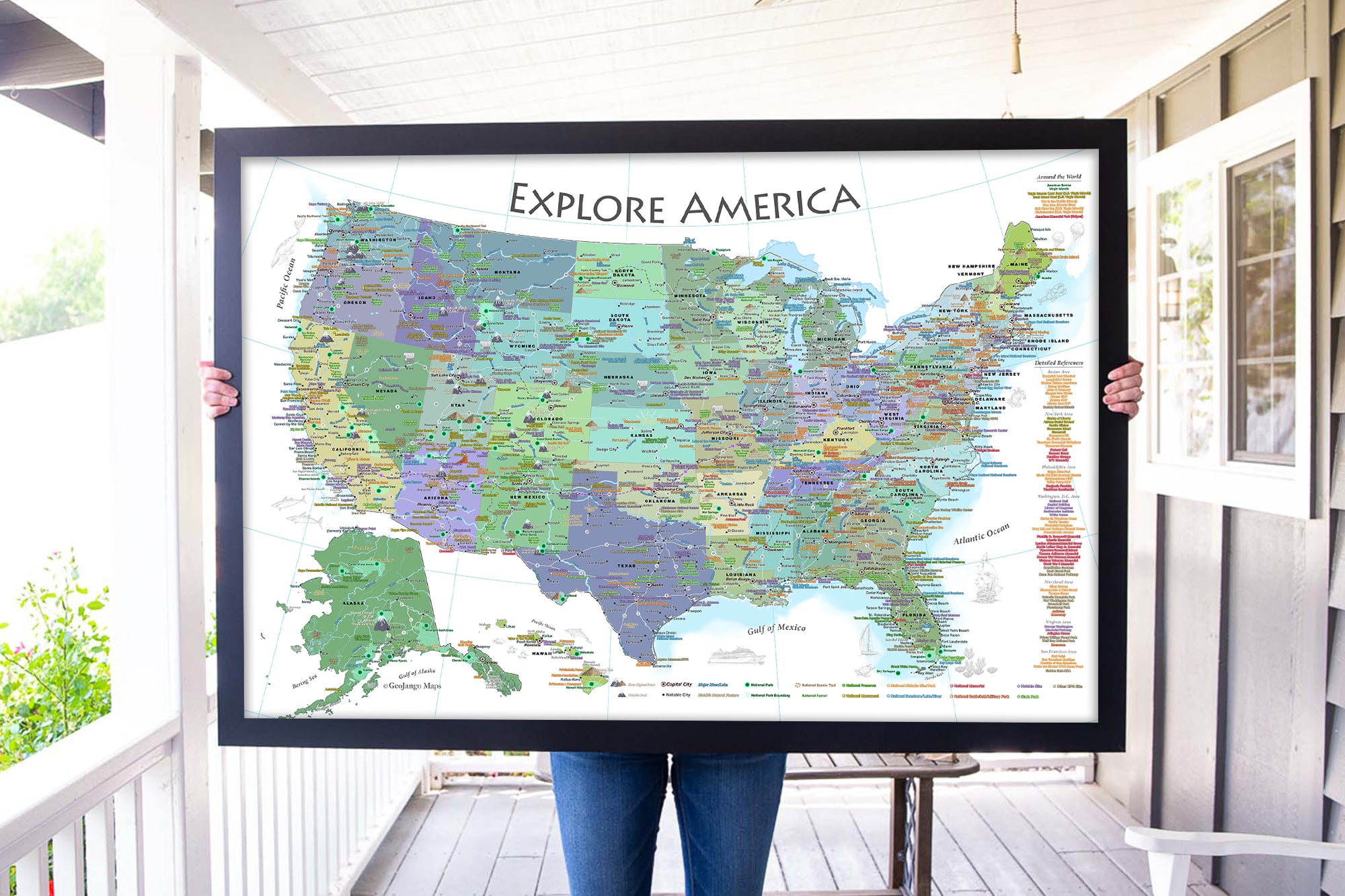 national parks of the usa poster