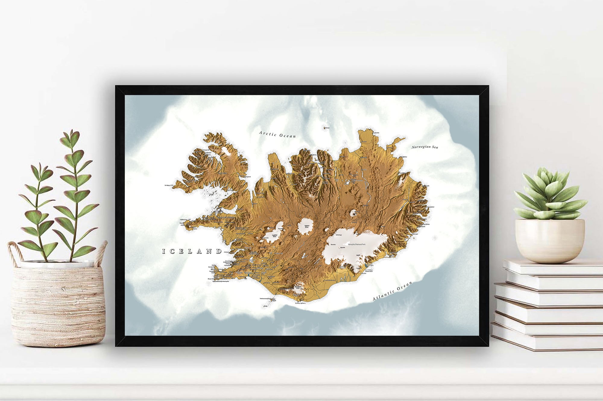 map of iceland volcanoes