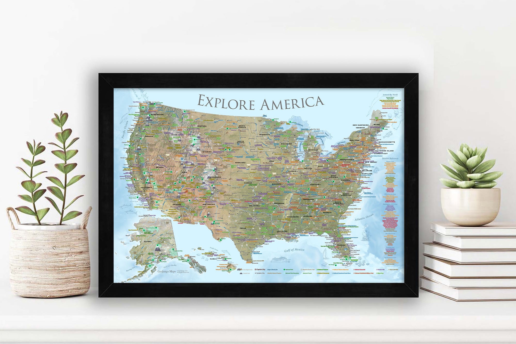 map of national parks in the united states
