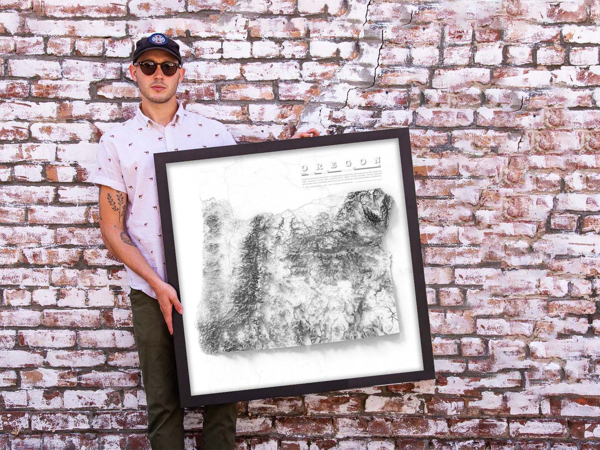 state of oregon wall art