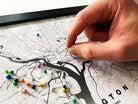 mini city custom push pin map