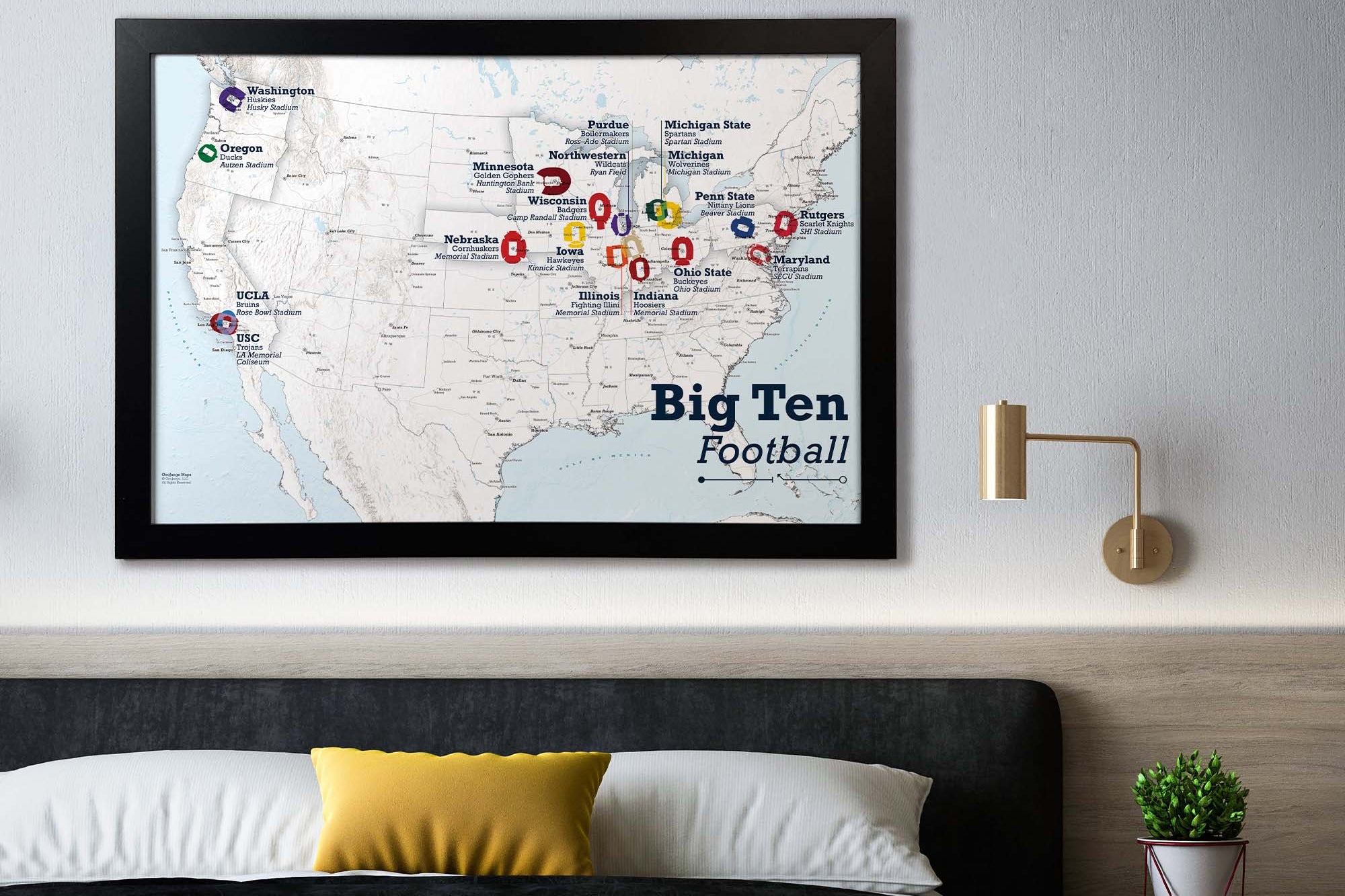 Big ten college football schools