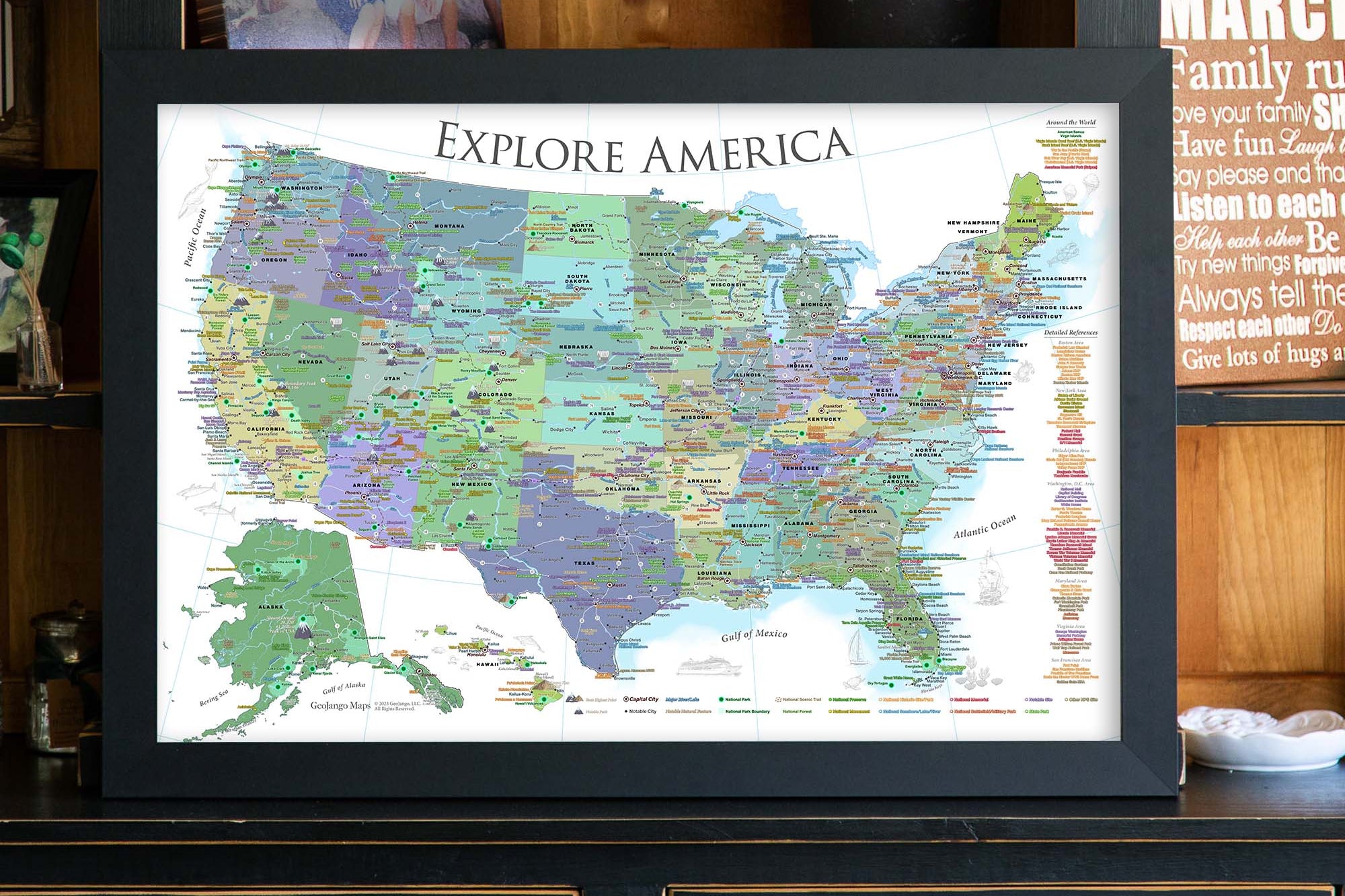 National Parks Checklist Map