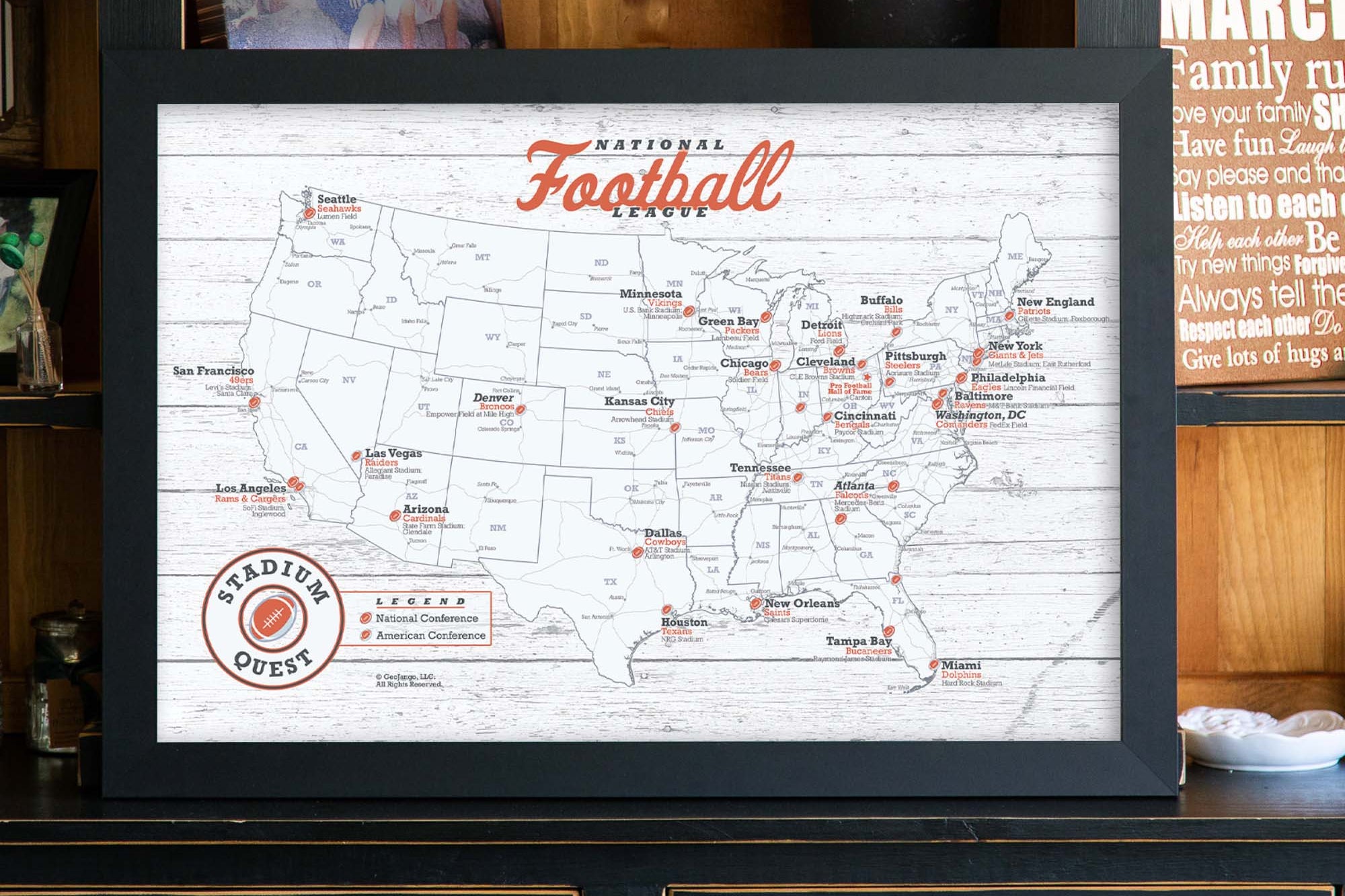 NFL wall art ideas