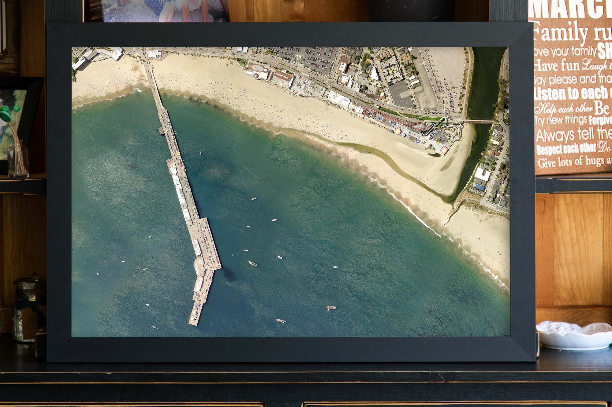 Satellite seascape art