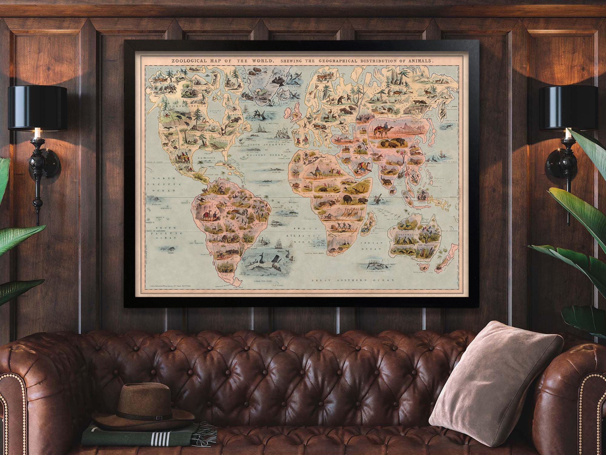 pictorial world map