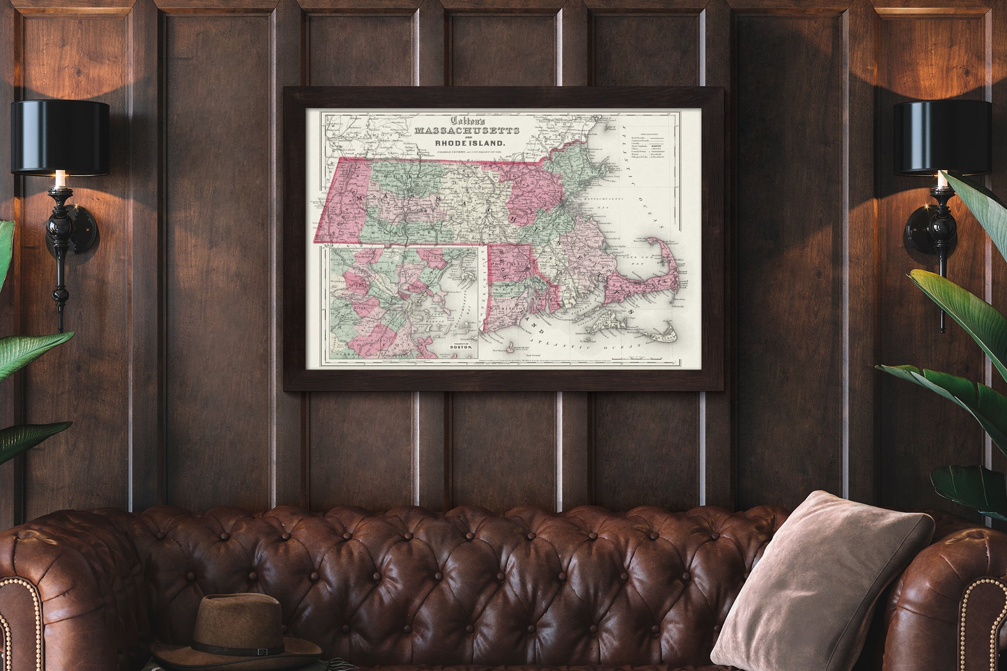 historic map of massachusetts