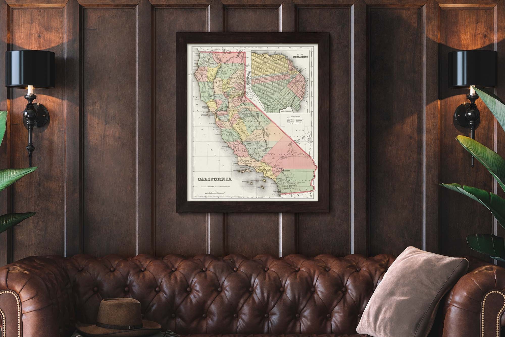 Old California Map Print