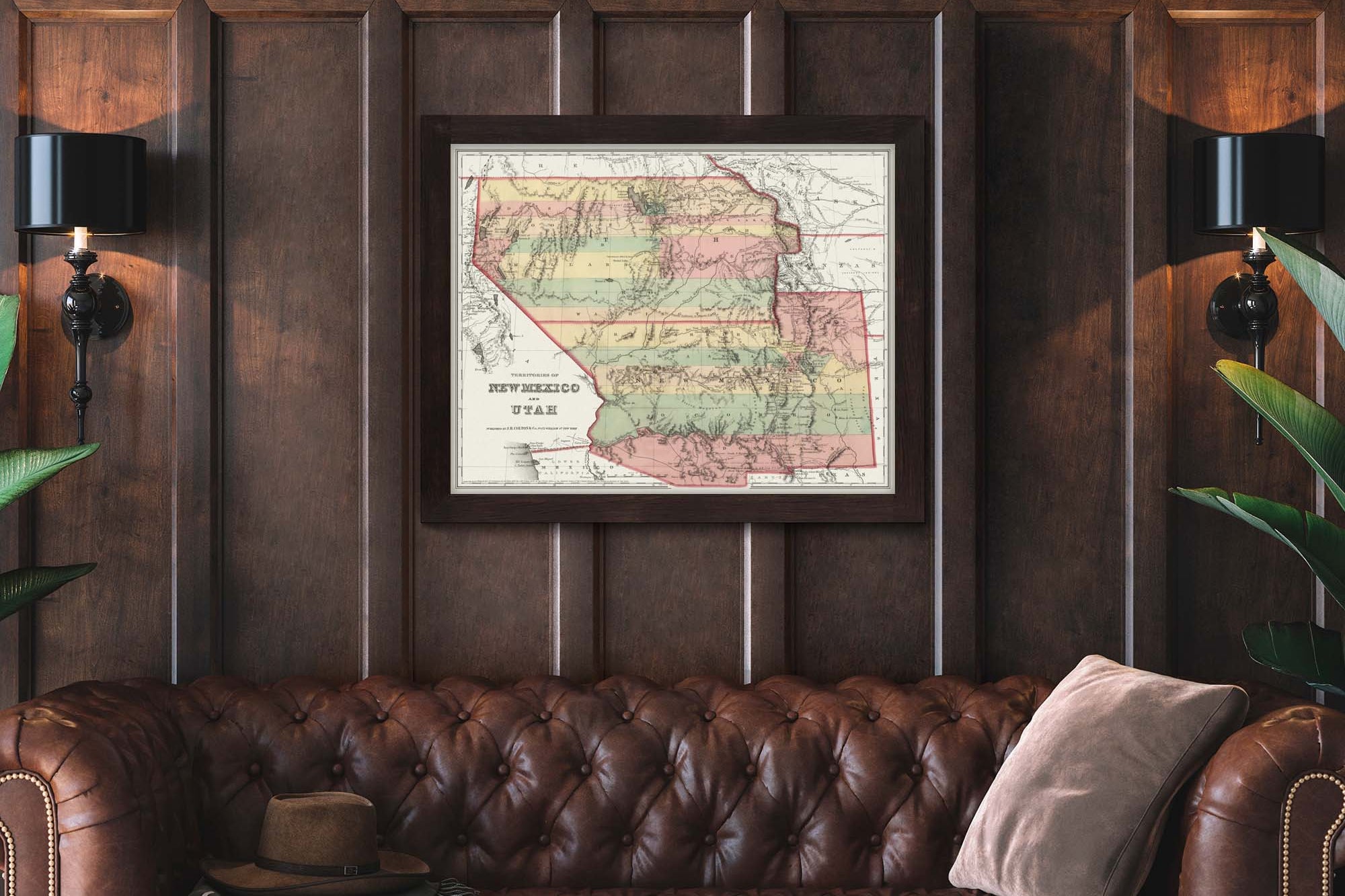 old new mexico maps 1800s