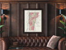 antique vermont map