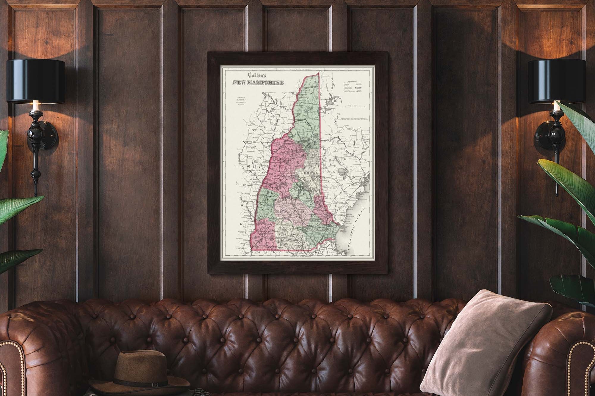 old new hampshire map