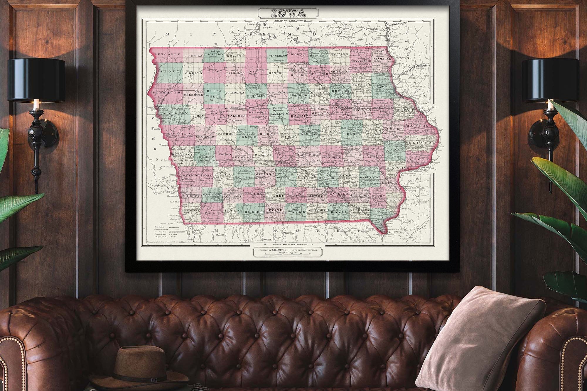 Old arkansas Map Print