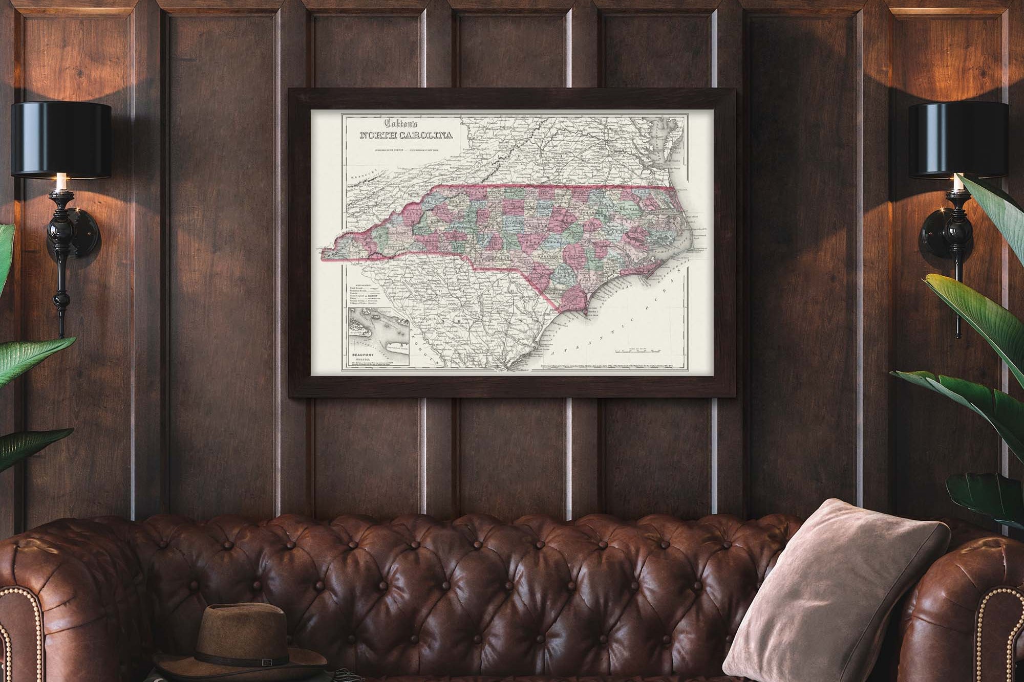 old road maps of north carolina