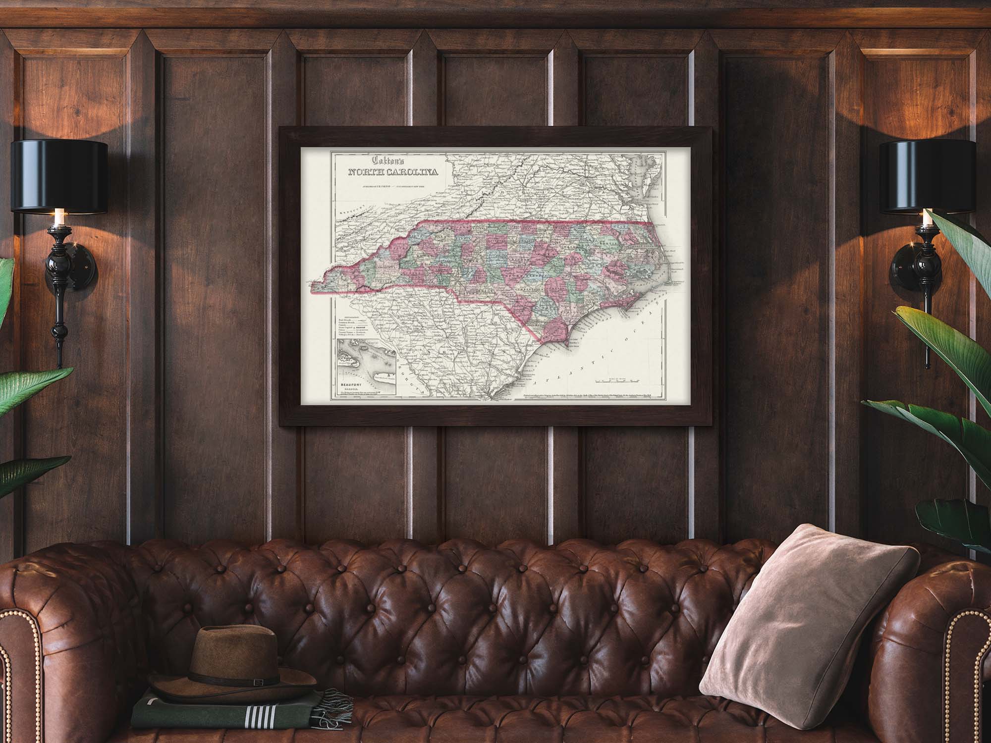 old road maps of north carolina