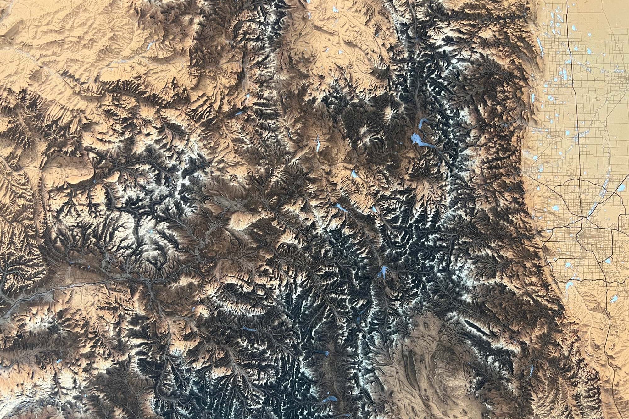 Rocky mountain elevation map
