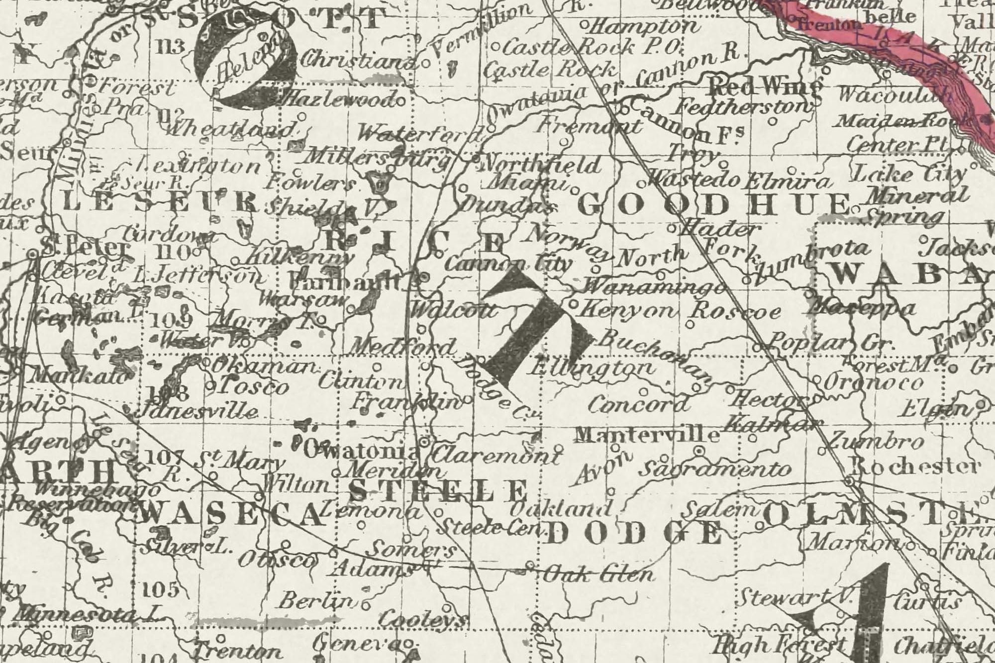 historic minnesota road map