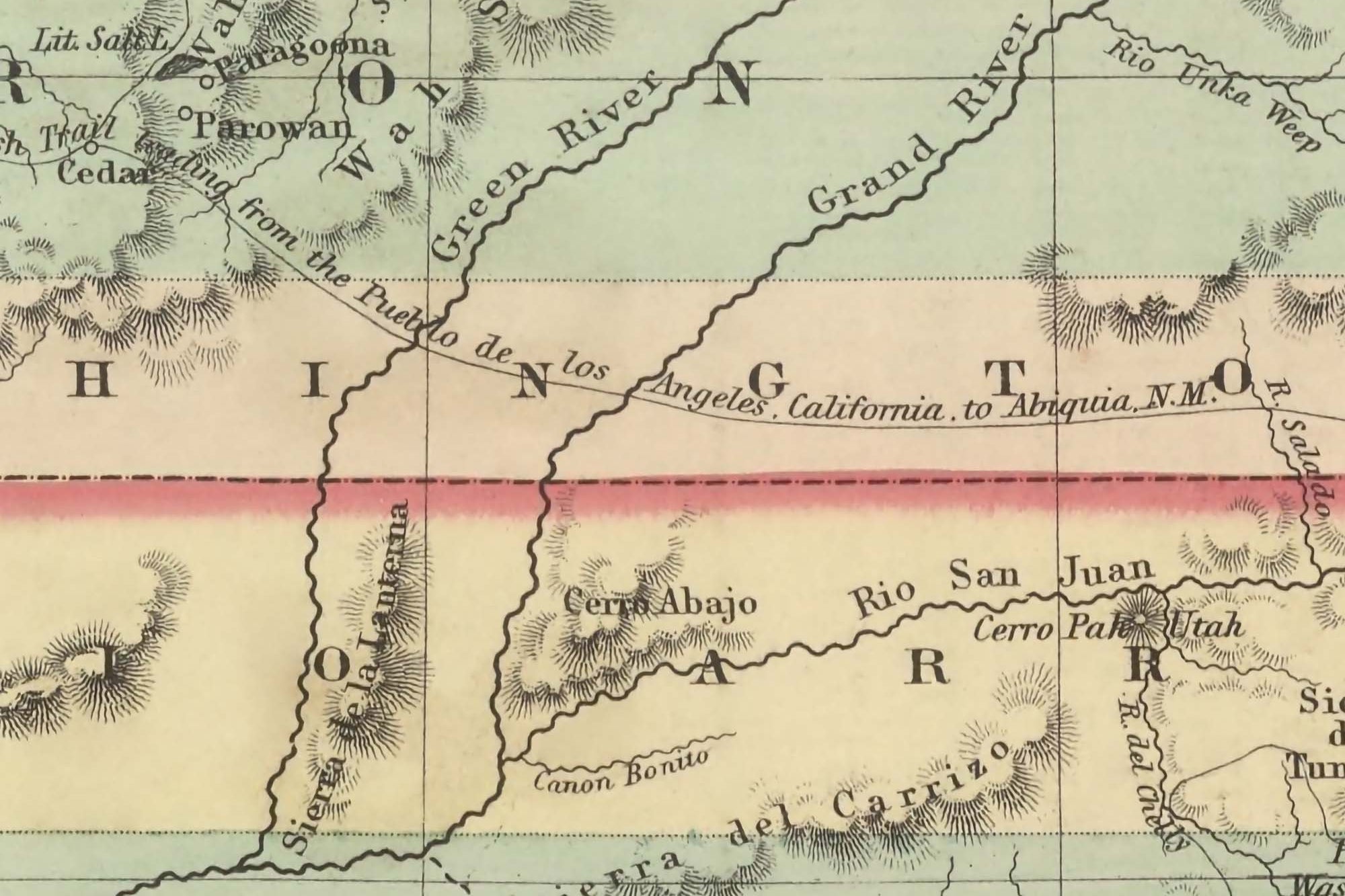 restored new mexico map 1850s