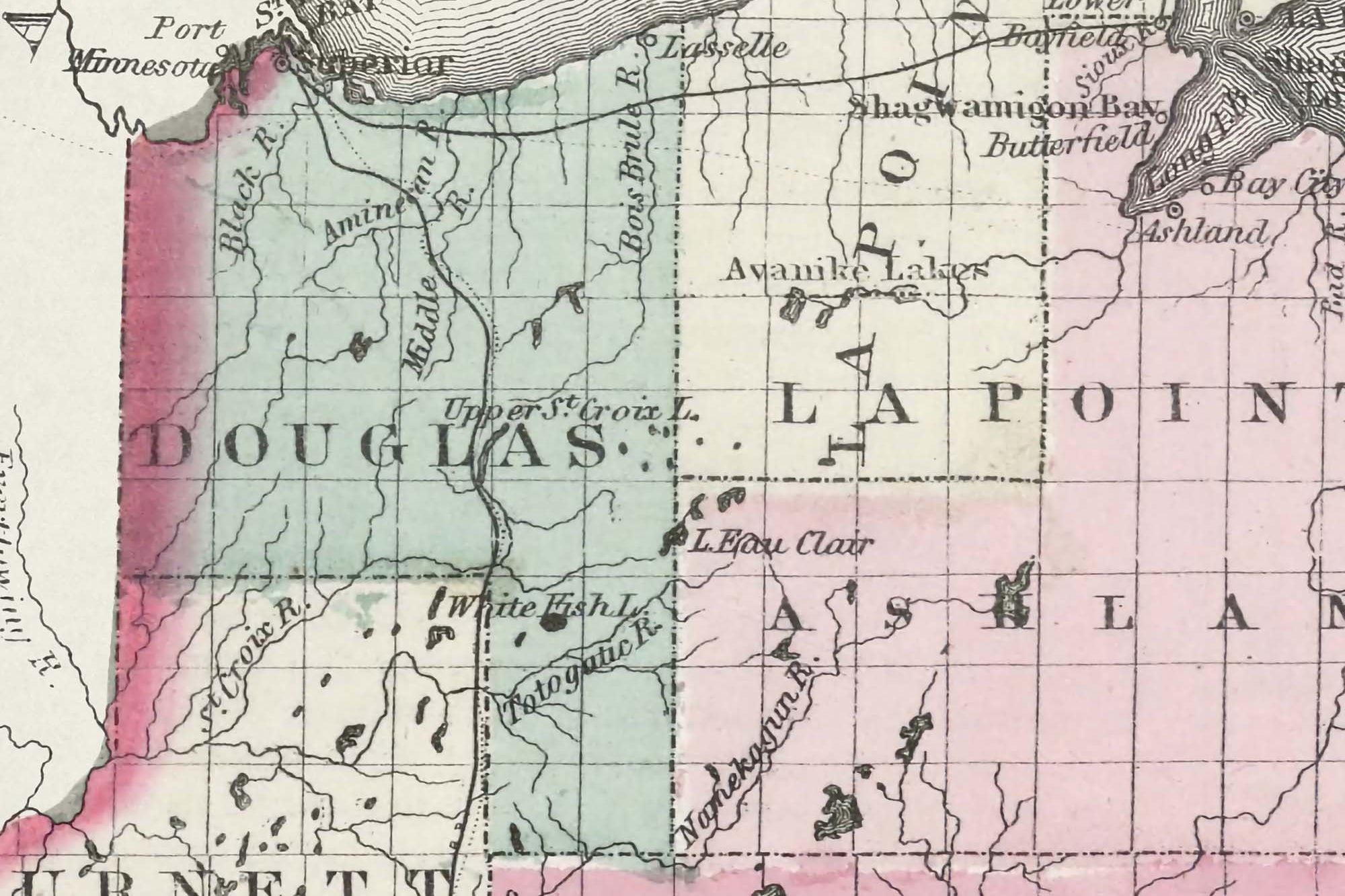 antique wisconsin maps