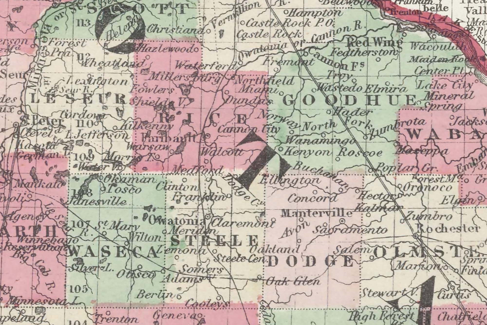 old minnesota map
