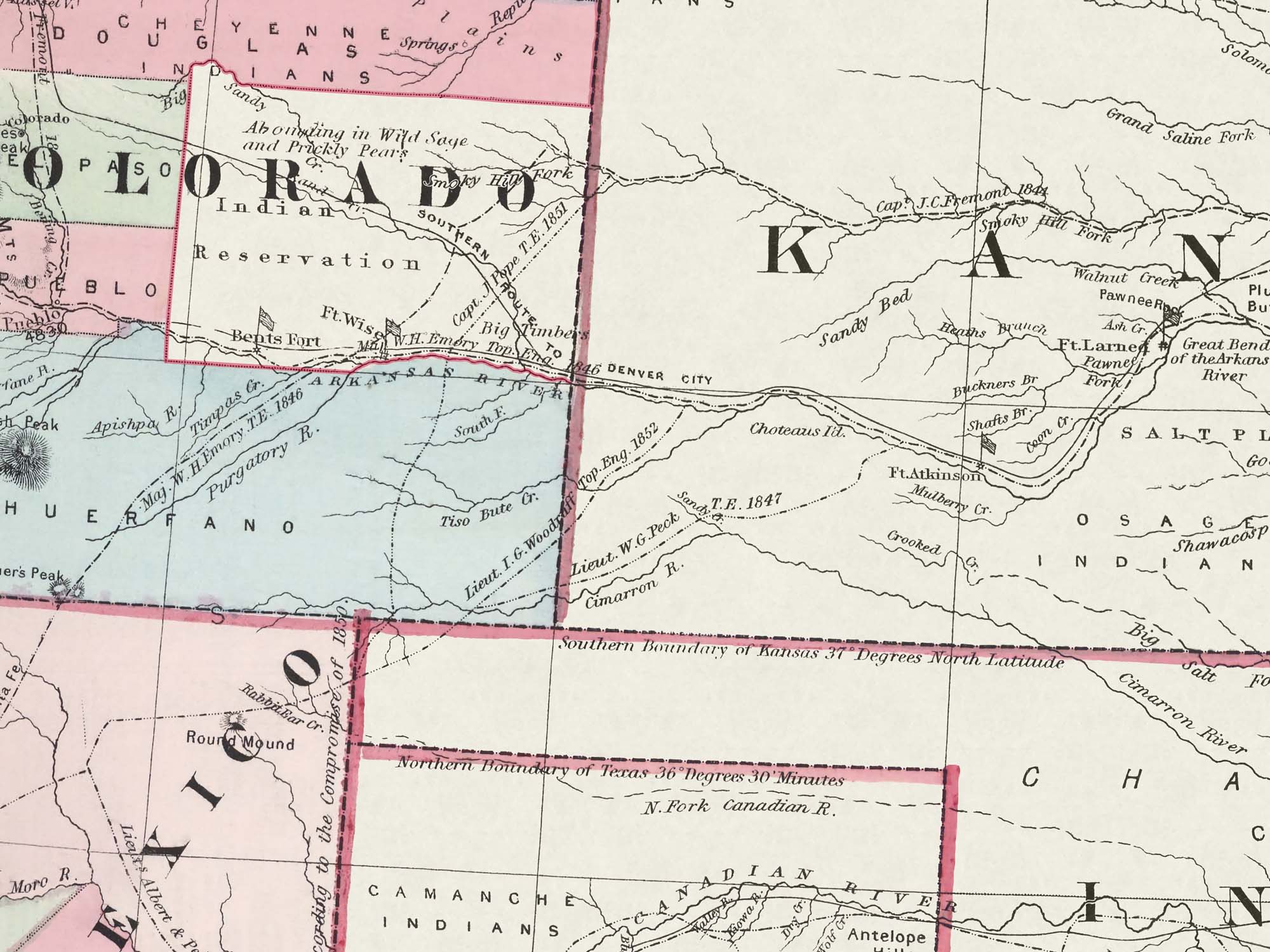 old colorado map