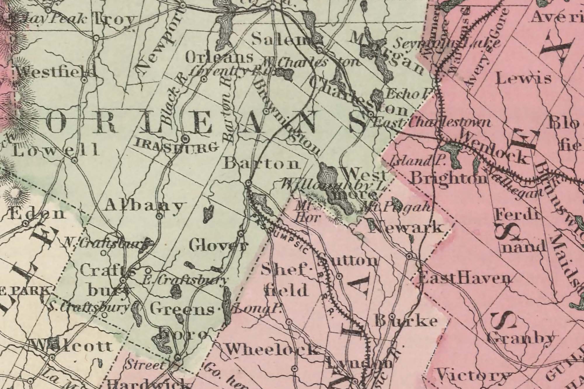 historical maps Vermont state