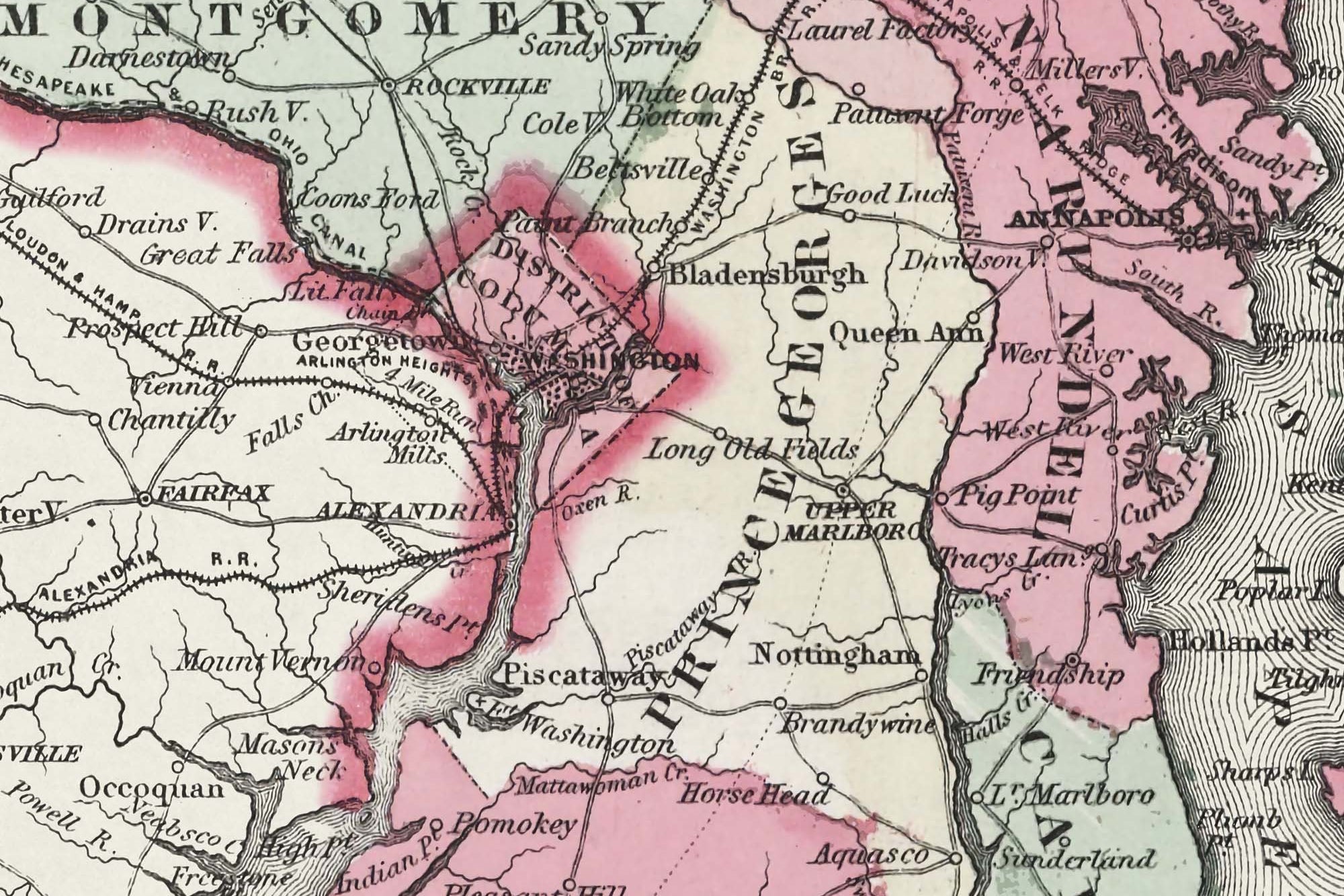 1850 delaware map