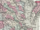 detailed old Virginia map for sale