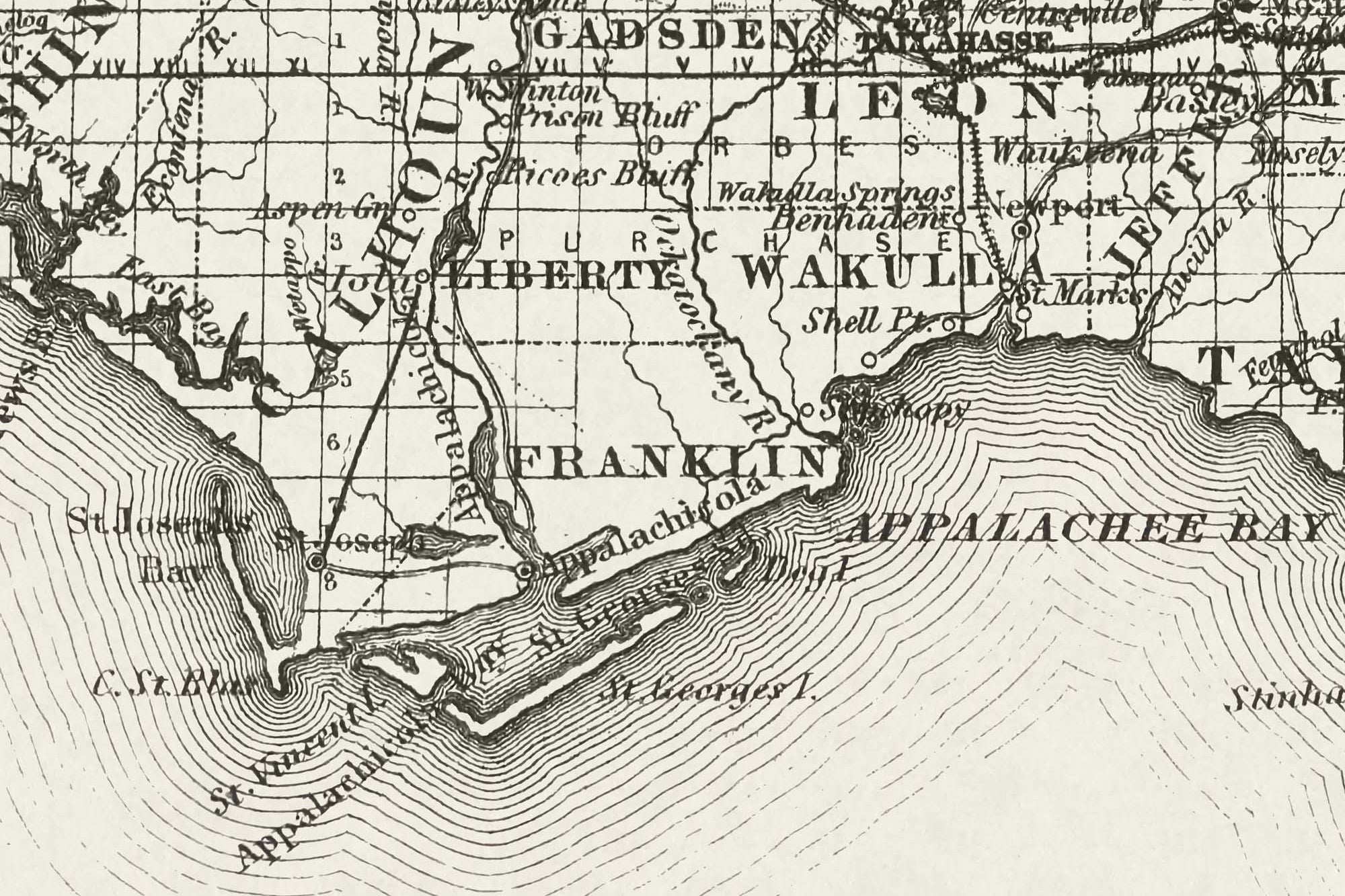 vintage florida map