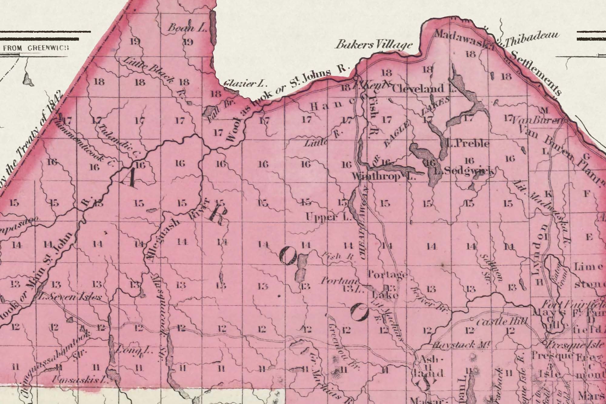 historical maps Maine state
