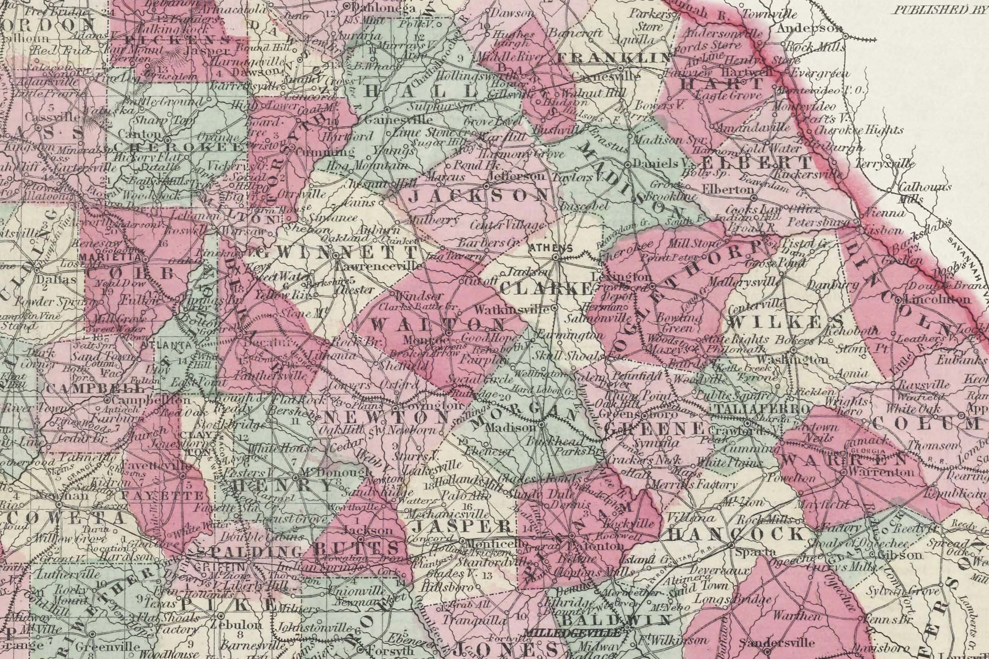 classic georgia map