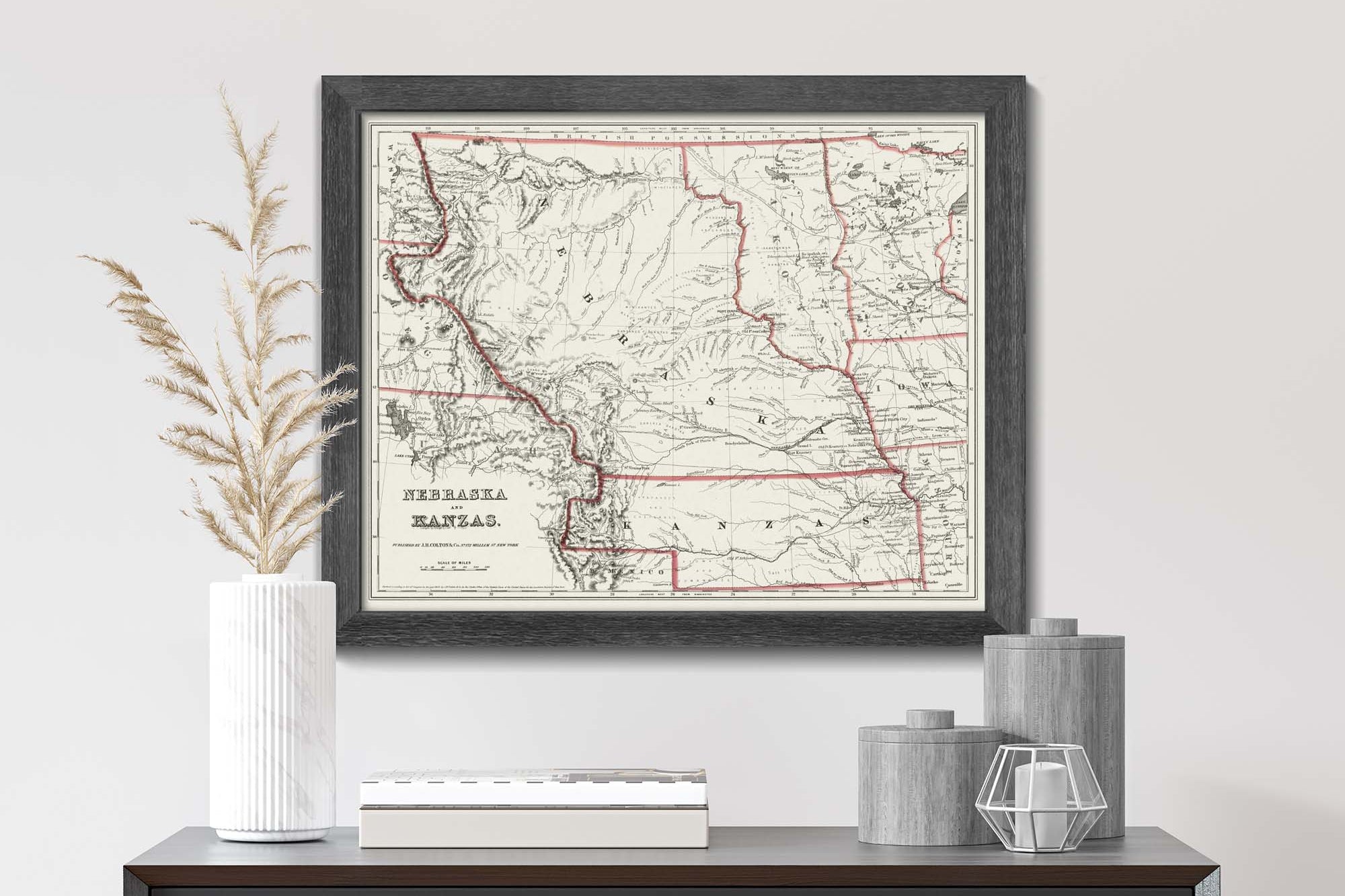 Historic Kansas map