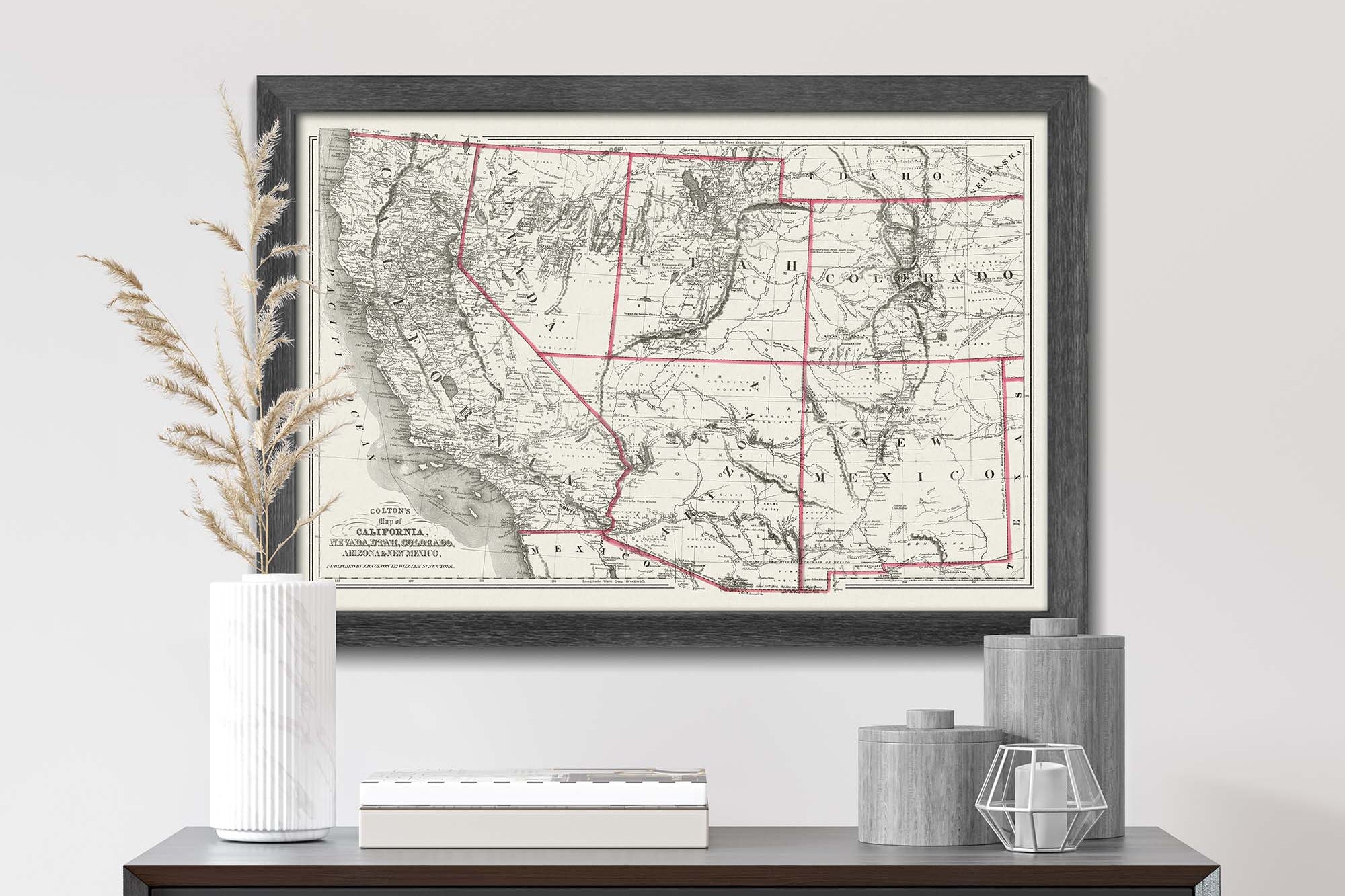 old west coast map