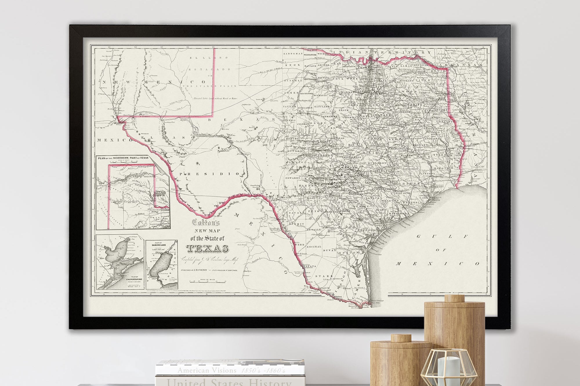Historic Texas Map