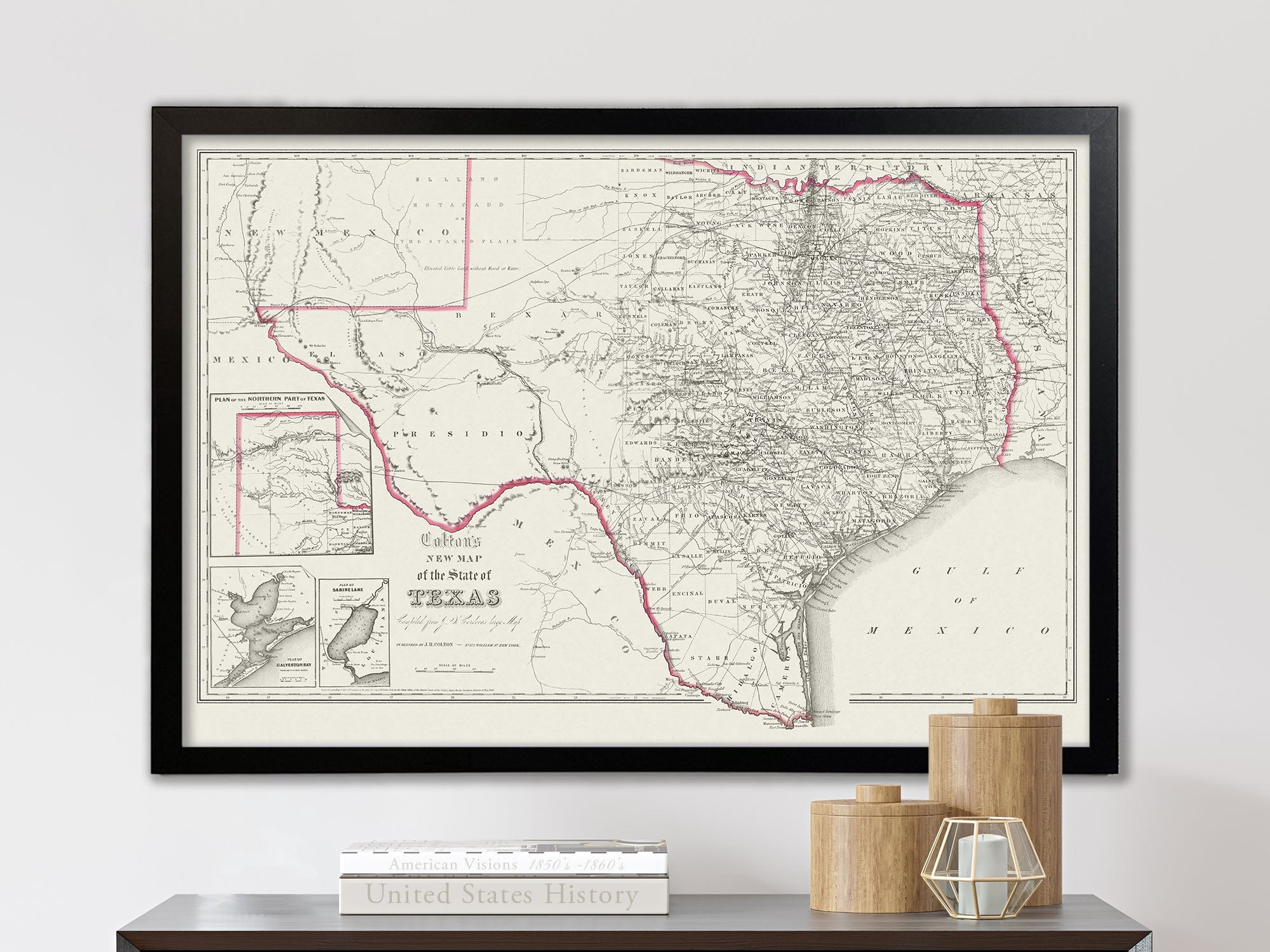 Historic Texas Map