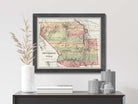 Historic New Mexico Utah Map