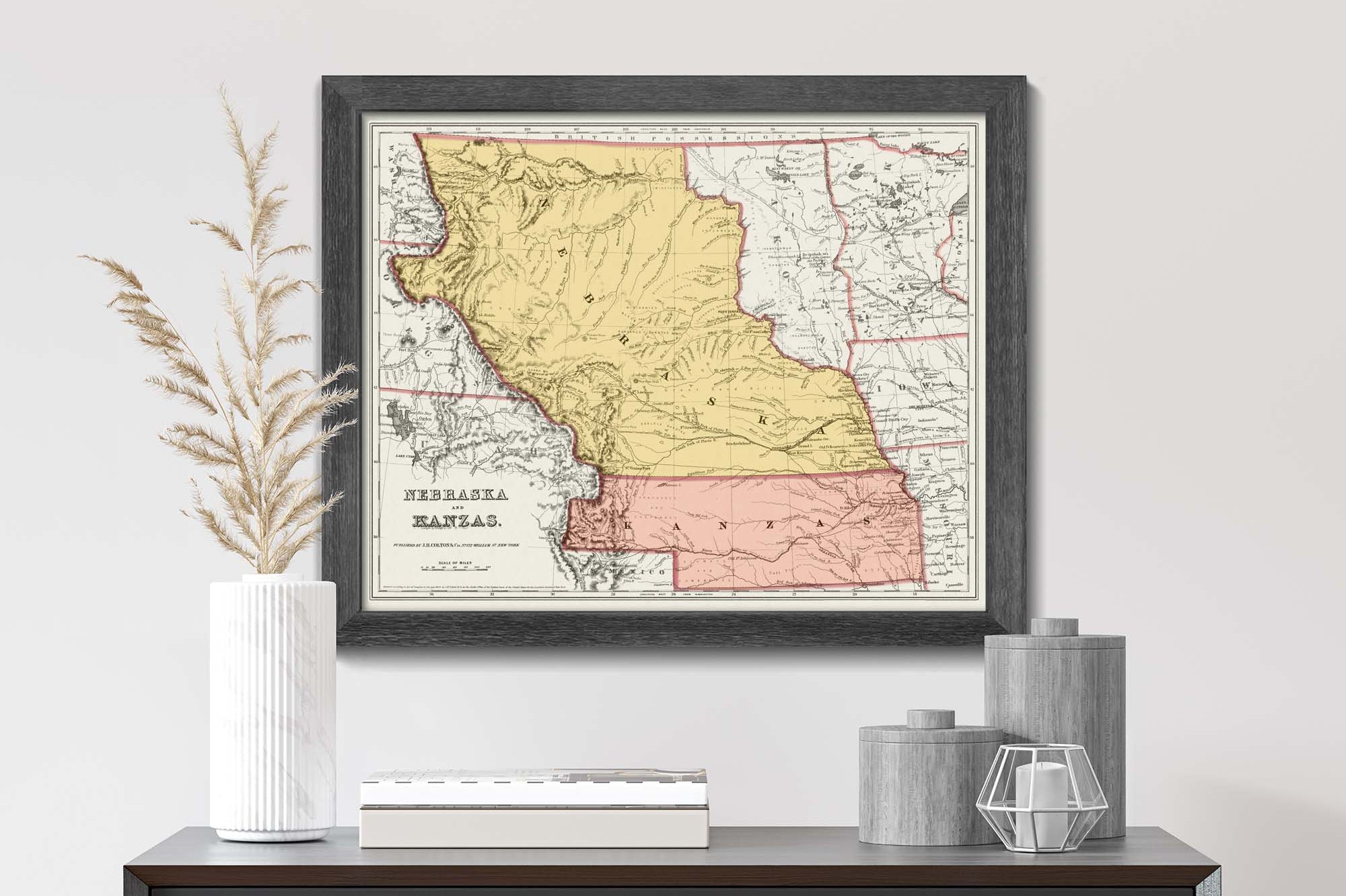 Historic Nebraska Map