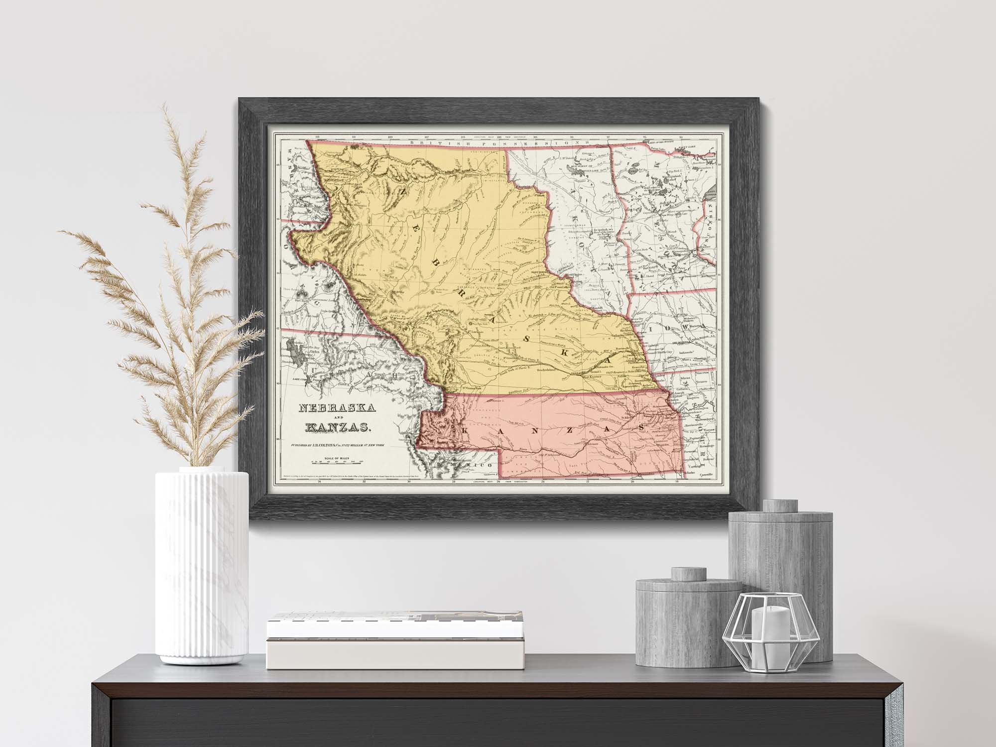 Historic Nebraska Map