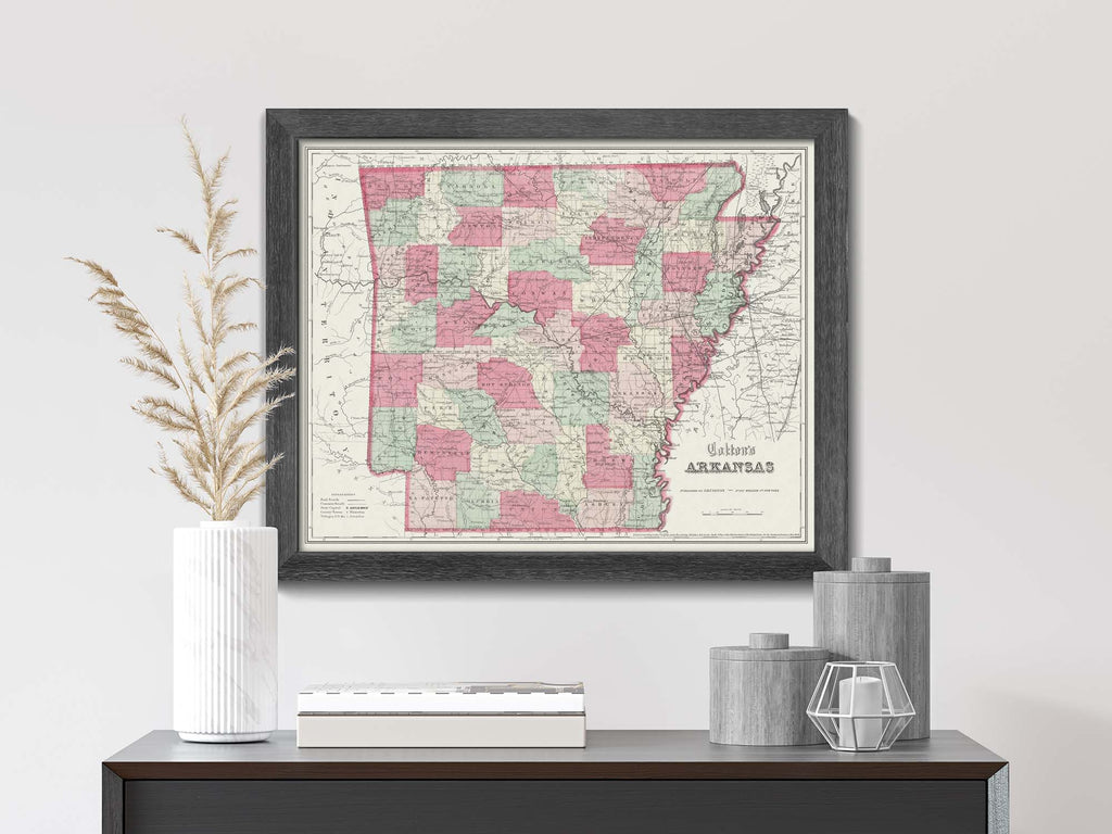 Antique Arkansas Map