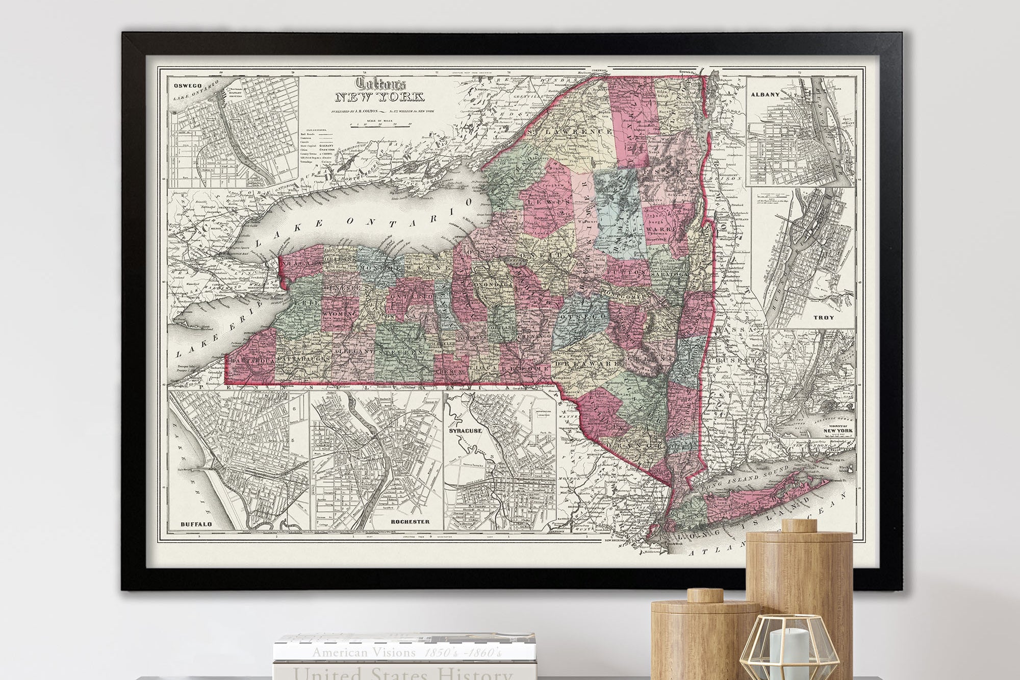 vintage new york map