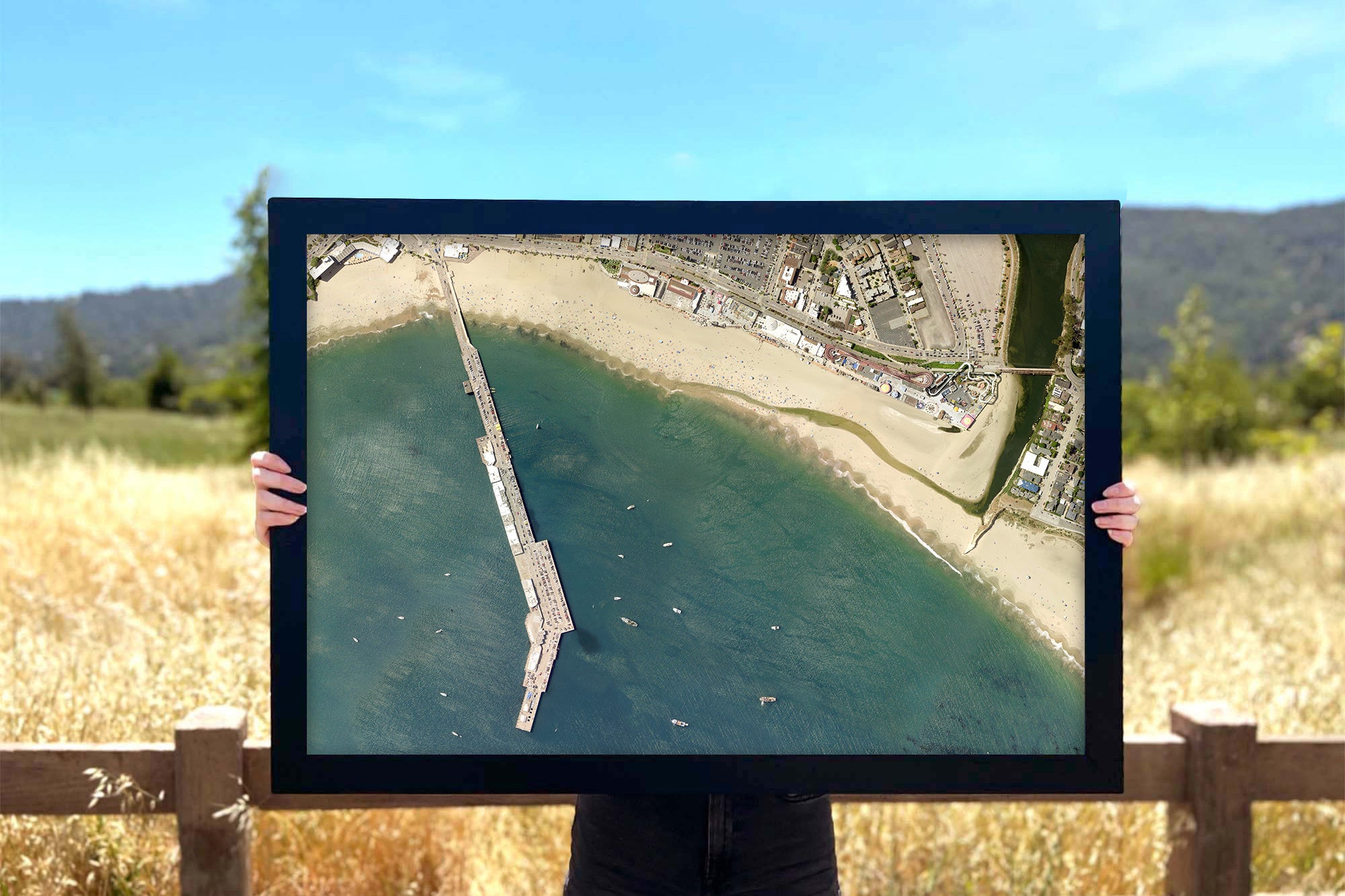 Satellite imagery of santa cruz